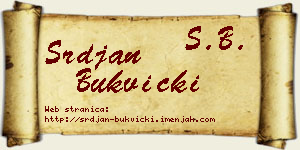 Srđan Bukvički vizit kartica